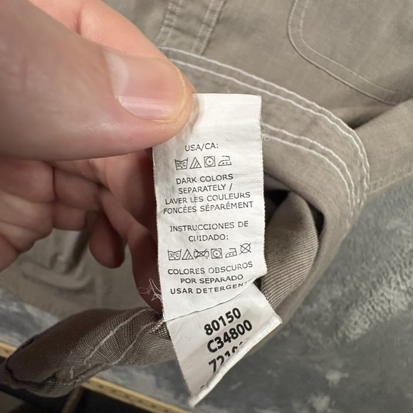 Chaps Men's XL Tan SS Button Up SEE DESCRIPTION - Picture 5 of 14